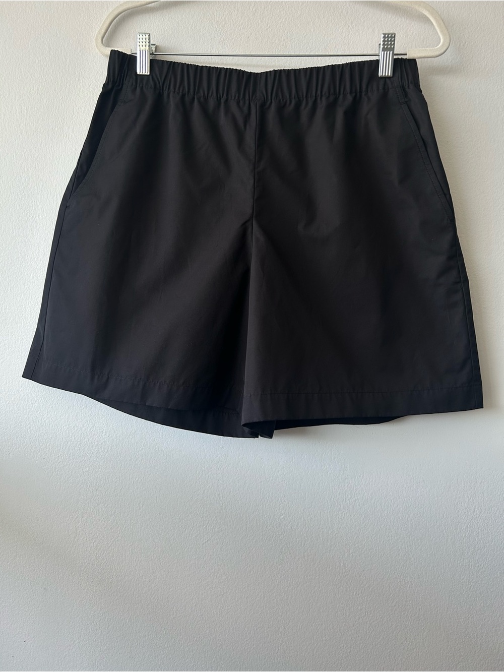 NWT Lafayette 148 New York Black Cotton Formal Shorts